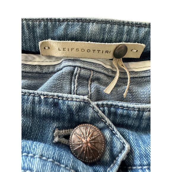 Anthropologie Denim Pencil Skirt Y2k Denim jeans Skirts leifsdottir Cotton - Picture 5 of 9